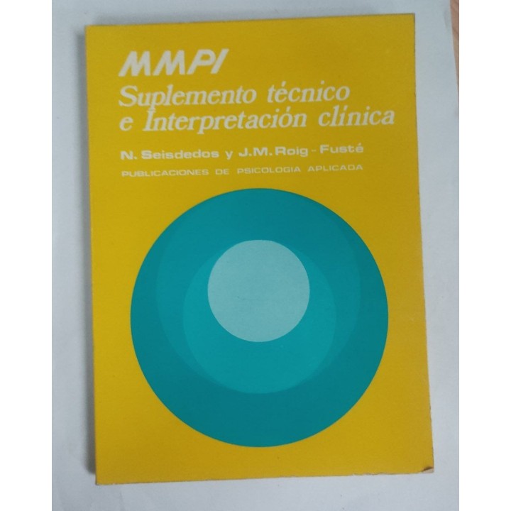 MMPI Suplemento Técnico e interpretacion clinica. Publicaciones de Psicologia aplicada